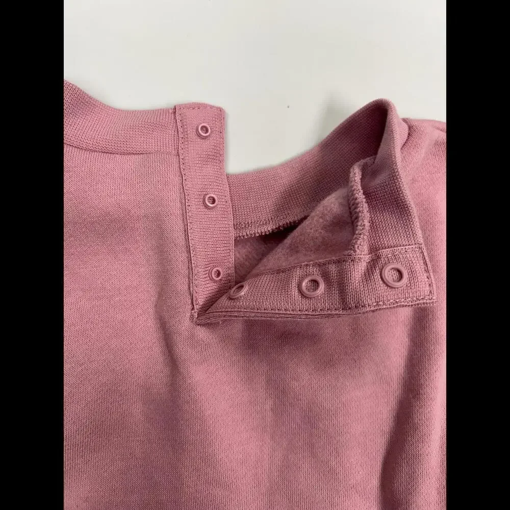 Nike Girls' Glitter Logo Pink Sweatshirt